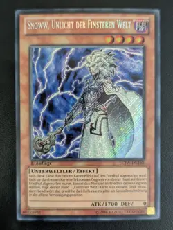 Snoww, Unlicht der Finsteren Welt LCJW-DE248 Secret Rare DE EX YUGIOH - Image 1