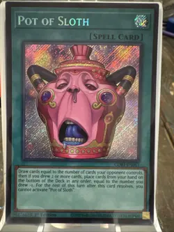 Yu-Gi-Oh Pot Of Sloth CORI-EN061 Secret Rare - Image 1