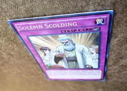 YUGIOH! SOLEMN SCOLDING NECH-EN079 SECRET RARE! The New Challengers NECH) NP MT! - Image 5