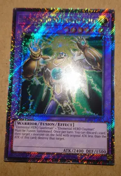 YUGIOH ELEMENTAL HERO THUNDER GIANT PLATINUM SECRET RARE NM RA03-EN153 - Image 1