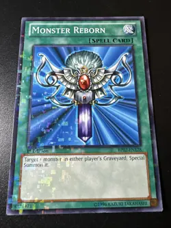 Monster Reborn - BP02-EN128 - Mosaic Rare - 1st Edition - LP - Image 1
