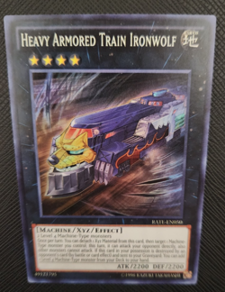 Yu-Gi-Oh! Heavy Armored Train Ironwolf RATE-EN050 Super Rare!!! - Image 1