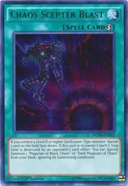 Yugioh DUSA-EN025 Chaos Scepter Blast Ultra Rare 1st Edition Mint / EX - Image 1