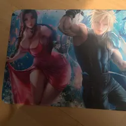 Aerith Tifa Cloud Final Fantasy Rubber Playmat Play Mat For Tcg Trading Card - Image 2