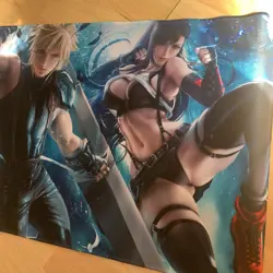 Aerith Tifa Cloud Final Fantasy Rubber Playmat Play Mat For Tcg Trading Card - Image 3