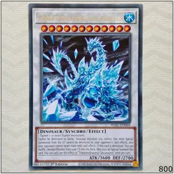 Transcendosaurus Glaciasaurus - WISU-EN004 - Rare 1st Edition Yugioh - Image 1