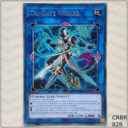 Tri-Gate Wizard - CRBR-EN050 - Rare 1st Edition Yugioh - Image 1
