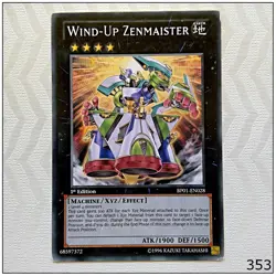 Wind-Up Zenmaister - BP01-EN028 - Rare 1st Edition Yugioh - Image 1