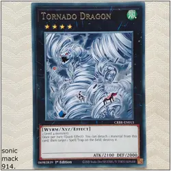 Tornado Dragon - CRBR-EN013 - Rare 1st Edition Yugioh - Image 1