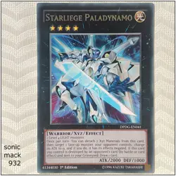 Starliege Paladynamo - DPDG-EN041 - Rare 1st Edition Yugioh - Image 1