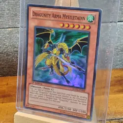 Yugioh! LP Dragunity Arma Mystletainn - SDDL-EN002 - Super Rare - 1st Edition MP - Image 2