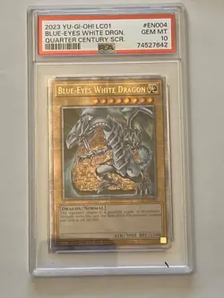 PSA 10 YU-GI-Oh! Blue-Eyes White Dragon QUARTER CENTURY SECRET RARE - Image 2