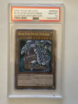 PSA 10 YU-GI-Oh! Blue-Eyes White Dragon QUARTER CENTURY SECRET RARE - Image 3