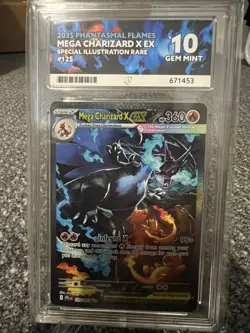 Pokemon TCG Mega Charizard X Ex 125/094 Phantasmal Flames ACE 10 - Image 1
