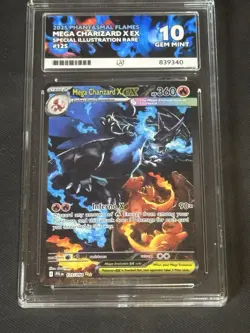 Pokemon TCG Mega Charizard X Ex 125/094 Phantasmal Flames ACE 10 - Image 1