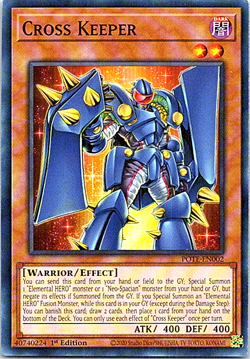 POTE-EN002 - Cross Keeper - Common - 1st Edition - New & Mint - YuGiOh Card - Image 1