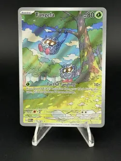 Pokemon TCG Tangela 178/165 SV: 151 Illustration Rare Holo Card NM- - Image 1