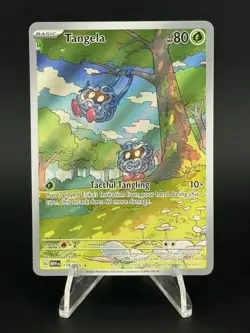 Pokemon TCG Tangela 178/165 SV: 151 Illustration Rare Holo Card NM- - Image 1