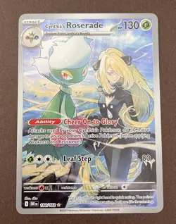 Cynthia's Roserade 184/182 Illustration Rare - Destined Rivals - Pokemon - NM/M - Image 2