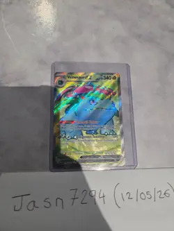 POKEMON TCG VENUSAUR EX 182/165 FULL ART HOLO NM 151 ENGLISH - Image 2
