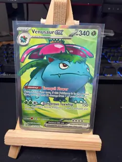 Pokemon TCG Venusaur EX 182/165 Full Art Ultra Rare – Scarlet & Violet 151 – NM - Image 1