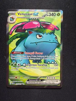 Pokemon TCG Venusaur EX 182/165 Full Art Ultra Rare – Scarlet & Violet 151 – NM - Image 2