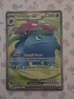 Pokemon TCG Venusaur ex 182/165 | Scarlet & Violet 151 | Illustration Rare | NM - Image 1
