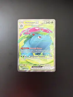 Pokemon TCG Venusaur EX Full Art Rare Card 182/165 Scarlet & Violet 151 NM - Image 1