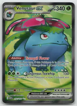 Pokemon - Venusaur ex 182/165 Ultra Rare Holo - SV Scarlet & Violet 151 - NM - Image 1