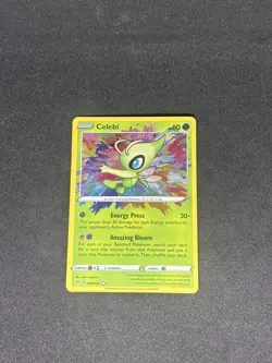 Pokemon TCG Card Celebi 009/185 Vivid Voltage Amazing Rare Holo - NM - Image 1