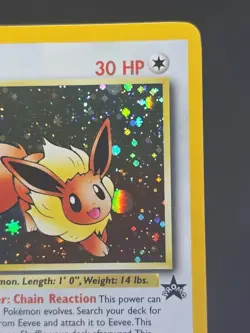 Pokemon TCG Card - Eevee 11# WOTC Black Star Promo Holo Rare - NMint / Exc Swirl - Image 4