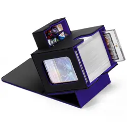 Zettokete MTG Commander Deck Box 5.03 x 4.21 x 4.8 inches, 2. Black & Purple - Image 1