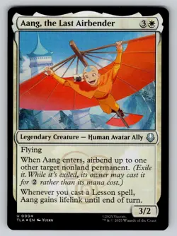 Aang, the Last Airbender Magic: The Gathering Foil NM - Image 1