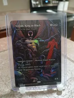 Magic The Gathering Venom, King in Black (Borderless) Foil Mythic Spiderman (LP) - Image 1