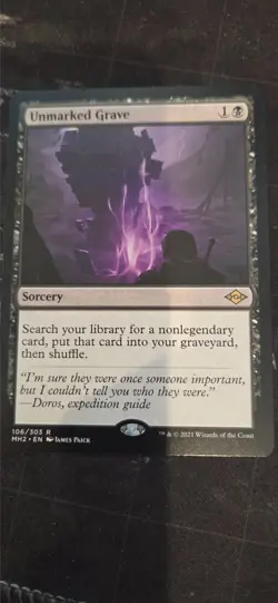 MtG Unmarked Grave - Image 1