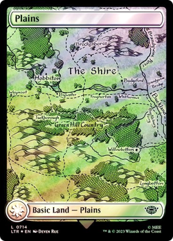 MTG - Plains (0714) - Surge Foil - Lord of the Rings - Magic the Gathering - Image 1