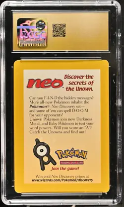 CGC 10 Pristine Pokemon League Promo Insert Card 2001 Pokemon Card - Image 2