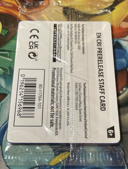 POKEMON CHAOS RISING Prerelease STAFF PROMOS - SEALED Set of 4 Staff Promo Cards - Image 4