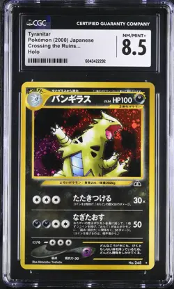 CGC 8.5 Tyranitar Holo No. 248 Crossing the Ruins 2000 Pokemon Card - Image 1