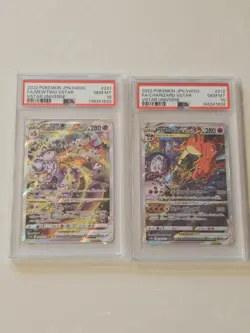 PSA 10 Charizard 212/172 Mewtwo 221/172 SAR VSTAR Universe Pokemon Card Japanese - Image 1