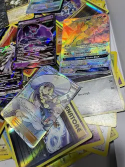 Mega Lotto Lots Carte Pokemon: 80 Cards (Rainbow, GX e Topps!) Vintage Mix - Image 2