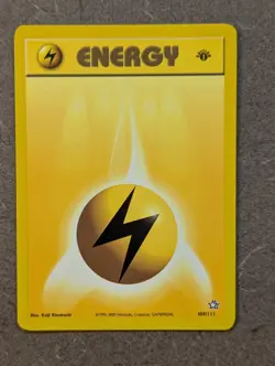 Pokemon Card 2000 1ST EDITION LIGHTNING ENERGY 109/111 Neo Genesis Common NM - Image 1