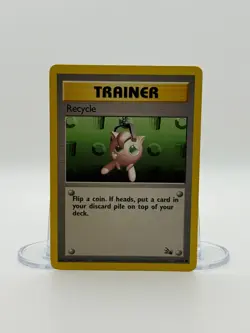 Recycle 61/62 Fossil Common NM WOTC Pokemon Card - Image 1