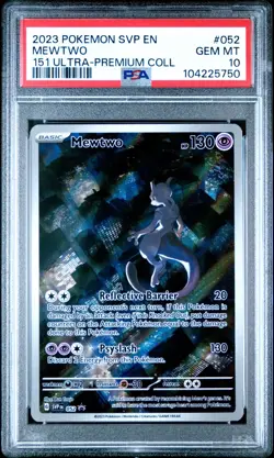 Mewtwo 052 Sv: Scarlet & Violet Promo Holo PSA 10 MINT Pokemon TCG Card English - Image 3