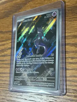 Pokemon Mewtwo 052 Scarlet & Violet Promo Basic Full Art Holo HP 130 English TCG - Image 2