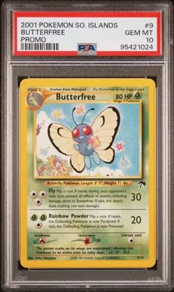 PSA 10 Butterfree 9/18 Southern Islands Promo 2001 Pokemon Card - Image 1