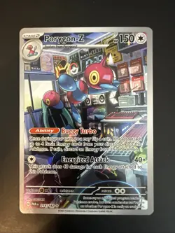Pokemon TCG Porygon-Z Paradox Rift 214/182 Holo Illustration Rare - Image 1