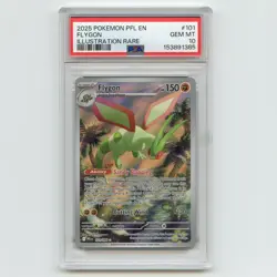 PSA 10 Flygon 101/094 Pokemon Phantasmal Flames Illustration Rare Full Art - Image 1