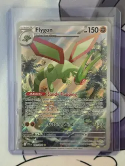 Pokemon Flygon 101/094 Me02: Phantasmal Flames Illustration Rare Full Art Holo - Image 1