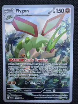 Pokemon TCG Flygon 101/094 Phantasmal Flames Illustration Rare Card NM - Image 1